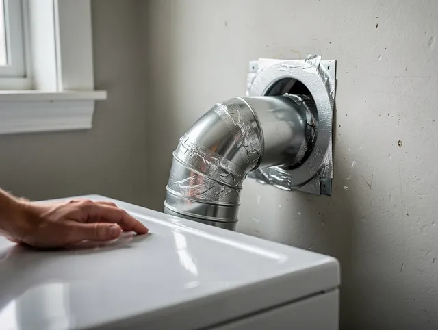 Montebello Dryer Vent Cleaning expert performing professional dryer vent repair and installation in Montebello